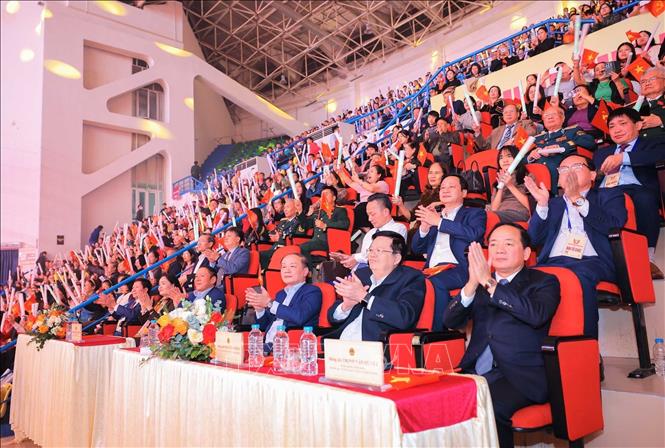 Các đại biểu dự chương trình. Ảnh: Hoàng Hiếu - TTXVN