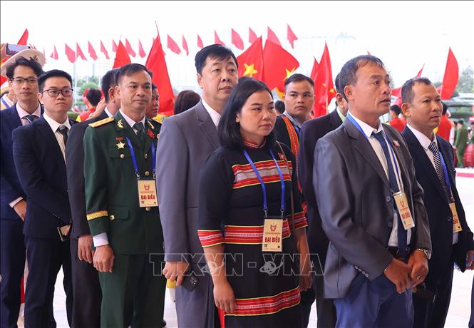 Các đại biểu dự Đại hội Thi đua yêu nước toàn quốc lần thứ XI. Ảnh: Văn Điệp - TTXVN