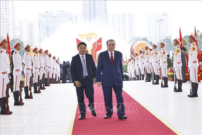 Nguyên Tổng Bí thư Nông Đức Mạnh đến dự Đại hội. Ảnh: Doãn Tấn - TTXVN