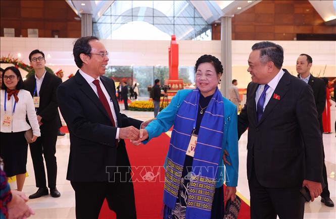 Các đại biểu đến dự Đại hội, Ảnh: Văn Điệp - TTXVN