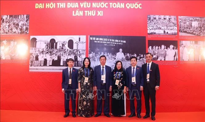 Các đại biểu dự Đại hội Thi đua yêu nước toàn quốc lần thứ XI. Ảnh: Văn Điệp - TTXVN