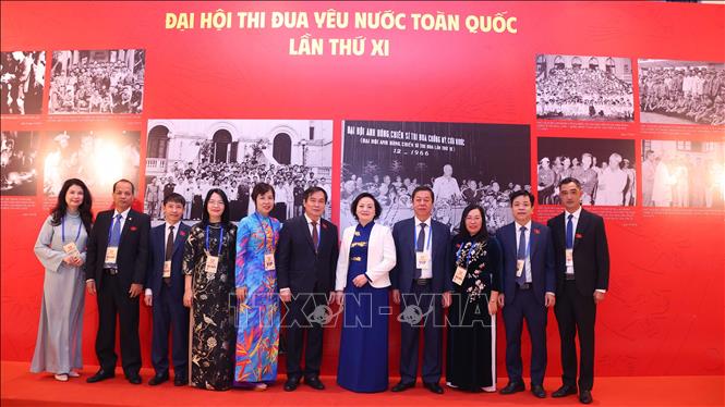 Các đại biểu dự Đại hội Thi đua yêu nước toàn quốc lần thứ XI. Ảnh: Văn Điệp - TTXVN