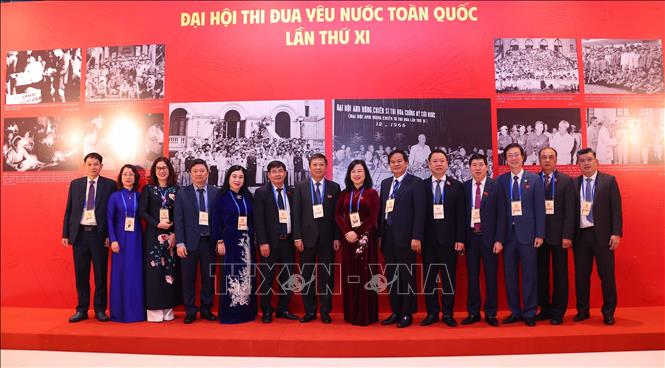 Các đại biểu dự Đại hội Thi đua yêu nước toàn quốc lần thứ XI. Ảnh: Văn Điệp - TTXVN