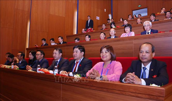 Đoàn đại biểu Thông tấn xã Việt Nam dự Đại hội Thi đua yêu nước toàn quốc lần thứ XI. Ảnh: Văn Điệp - TTXVN