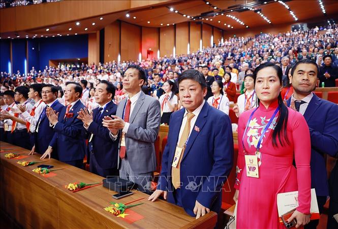 Các đại biểu tham dự Đại hội Thi đua yêu nước toàn quốc lần thứ XI. Ảnh: Dương Giang-TTXVN
