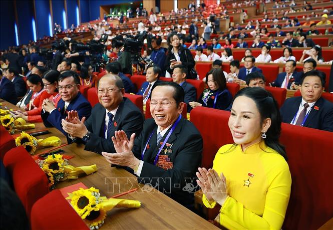 Các đại biểu tham dự Đại hội Thi đua yêu nước toàn quốc lần thứ XI. Ảnh: Dương Giang-TTXVN
