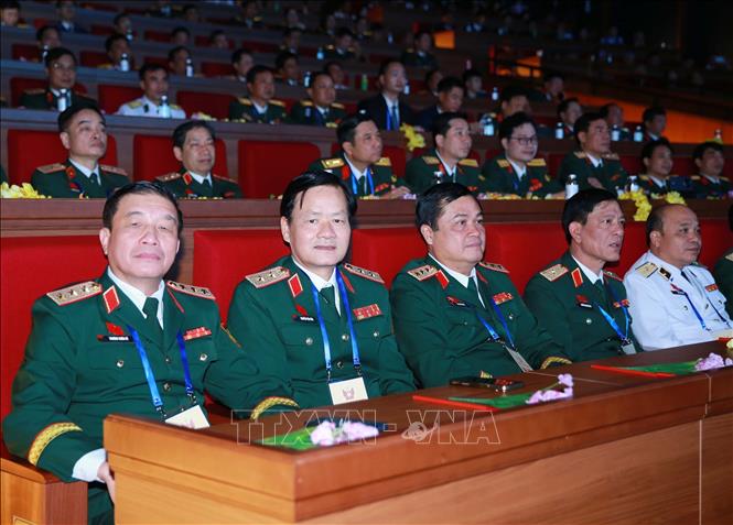 Các đại biểu Quân đội nhân dân Việt Nam dự đại hội. Ảnh: Trọng Đức - TTXVN