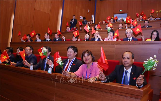 Đoàn Đại biểu Thông tấn xã Việt Nam dự Đại hội Thi đua yêu nước toàn quốc lần thứ XI. Ảnh: Văn Điệp - TTXVN