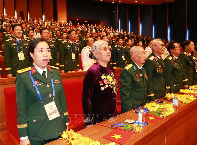 Các đại biểu Quân đội nhân dân Việt Nam dự đại hội. Ảnh: Trọng Đức - TTXVN