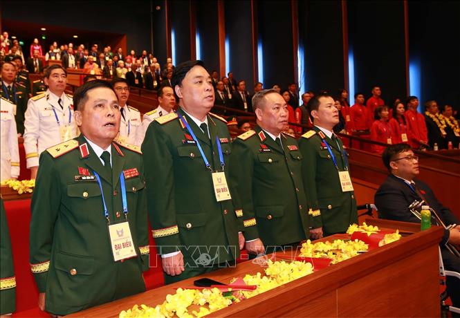Các đại biểu Quân đội nhân dân Việt Nam dự đại hội. Ảnh: Trọng Đức - TTXVN