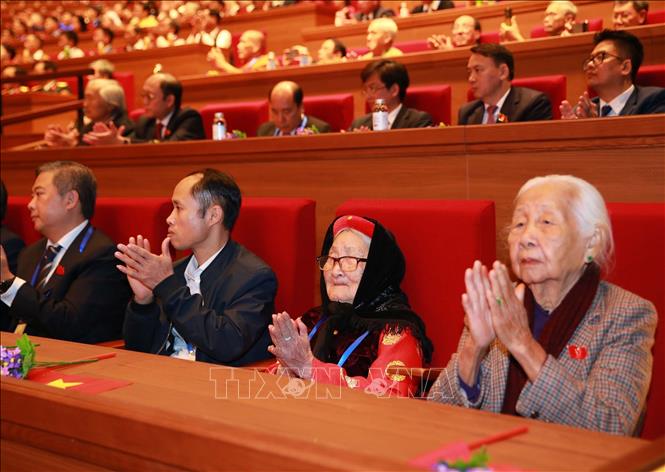 Các đại biểu tham dự  Đại hội Thi đua yêu nước toàn quốc lần thứ XI. Ảnh: Trọng Đức - TTXVN