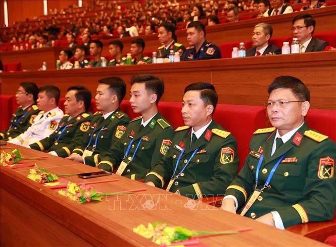 Các đại biểu Quân đội nhân dân dự đại hội. Ảnh: Trọng Đức - TTXVN