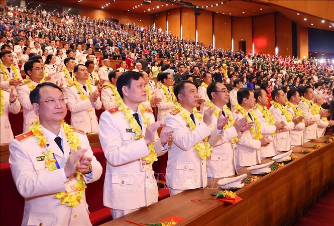 Các đại biểu dự Đại hội Thi đua yêu nước toàn quốc lần thứ XI. Ảnh: Văn Điệp - TTXVN