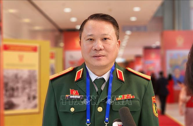 Thiếu tướng Nguyễn Hữu Ngọc, Tư lệnh Binh đoàn 12 - Tổng công ty Xây dựng Trường Sơn, đơn vị Anh hùng Lao động thời kỳ đổi mới. Ảnh: Chu Thanh Vân - TTXVN