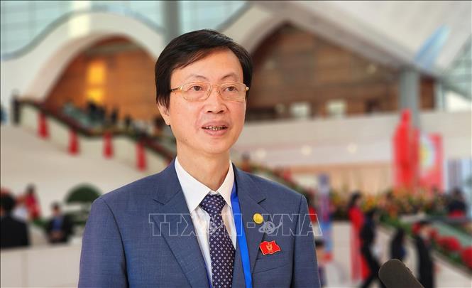 Thầy thuốc Nhân dân, Phó Giáo sư, Tiến sĩ Nguyễn Quang Bình, Phó Giám đốc Bệnh viện Răng Hàm Mặt Trung ương về dự Đại hội Thi đua yêu nước toàn quốc lần thứ XI. Ảnh: Chu Thanh Vân - TTXVN