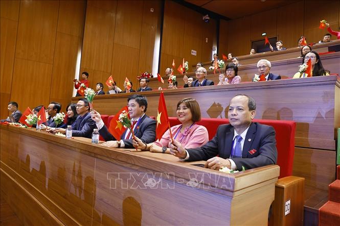 Đại biểu Thông tấn xã Việt Nam dự đại hội. Ảnh: Doãn Tấn - TTXVN