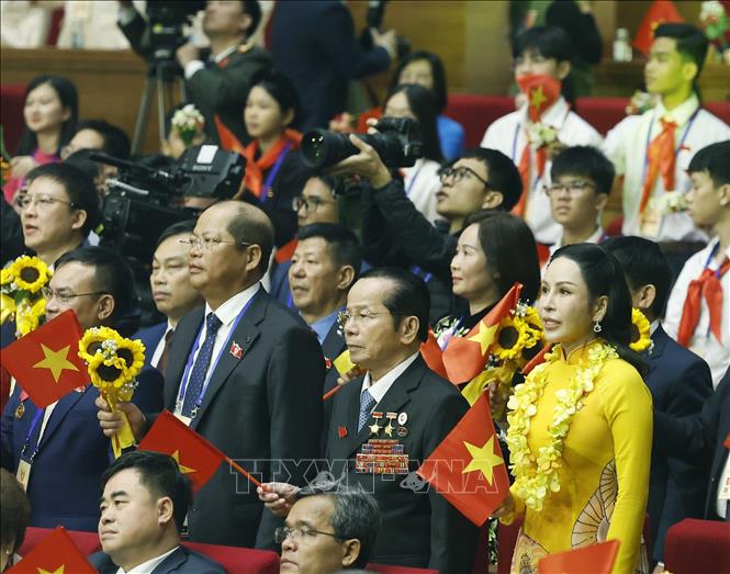 Đại biểu tham dự Đại hội Thi đua yêu nước toàn quốc lần thứ XI. Ảnh: Thống NHất - TTXVN