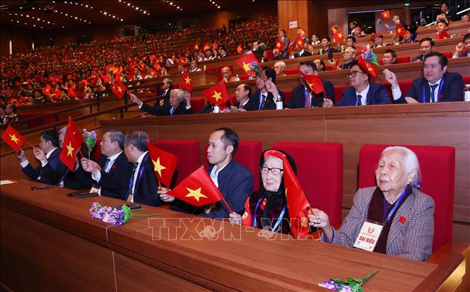 Các đại biểu dự Đại hội Thi đua yêu nước toàn quốc lần thứ XI. Ảnh: Văn Điệp - TTXVN