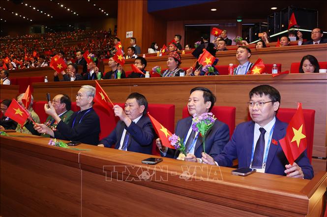 Các đại biểu dự Đại hội Thi đua yêu nước toàn quốc lần thứ XI. Ảnh: Văn Điệp - TTXVN