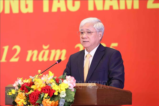 Đồng chí Đỗ Văn Chiến, Ủy viên Bộ Chính trị, Phó Bí thư Đảng ủy Quốc hội, Phó Chủ tịch Thường trực Quốc hội phát biểu. Ảnh: An Đăng - TTXVN