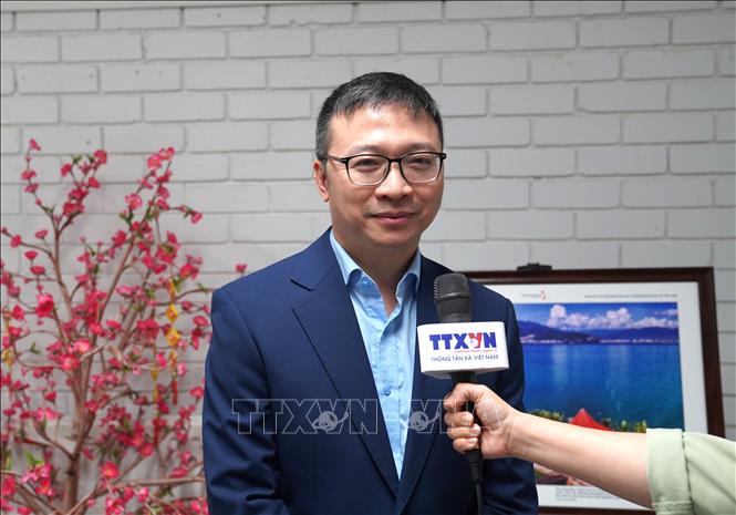 Luật sư Đỗ Gia Thắng - Tổng Thư ký Hội Doanh nhân Việt Nam tại Australia (VBAA) và là Chủ tịch Câu lạc bộ doanh nhân trẻ Việt - Úc. Ảnh: Lê Đạt - PV TTXVN tại Australia