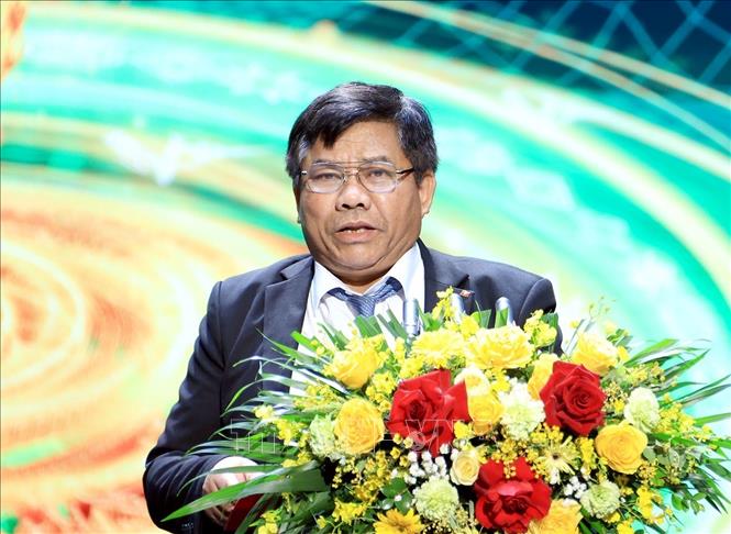 Thứ trưởng Bộ Dân tộc và Tôn giáo Y Thông phát biểu. Ảnh: Tuấn Anh - TTXVN