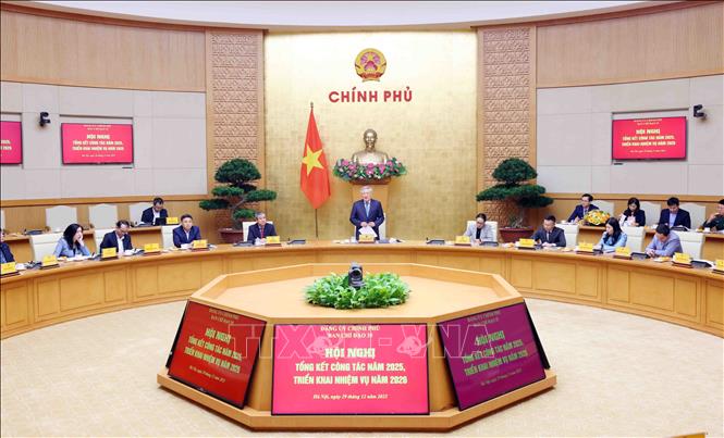 Phó Thủ tướng Thường trực Nguyễn Hòa Bình phát biểu chỉ đạo. Ảnh: Phạm Kiên - TTXVN