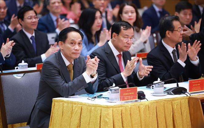 Bộ trưởng Bộ Ngoại giao Lê Hoài Trung tham dự Hội nghị tổng kết công tác ngành Ngoại giao năm 2025 và phương hướng, nhiệm vụ năm 2026. Ảnh: Dương Giang-TTXVN
