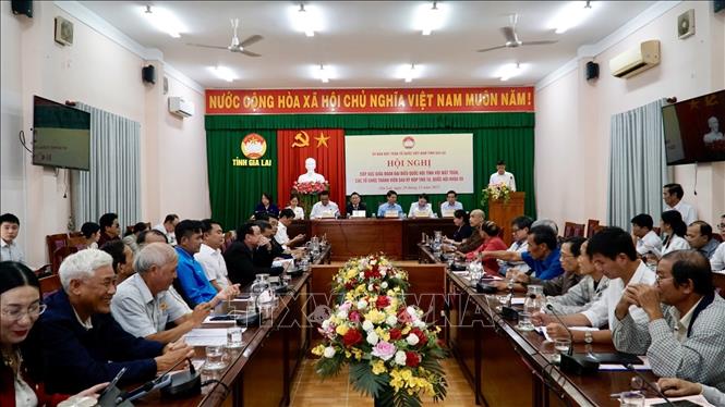 Quang cảnh Hội nghị tiếp xúc cử tri. Ảnh: Sỹ Thắng - TTXVN