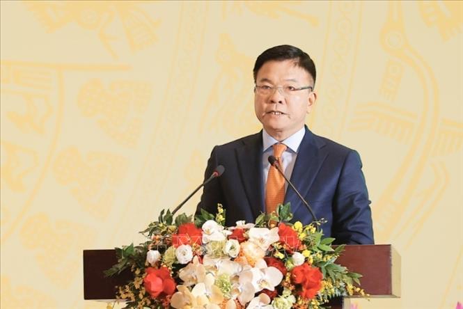 Phó Thủ tướng Lê Thành Long phát biểu. Ảnh: Minh Quyết - TTXVN