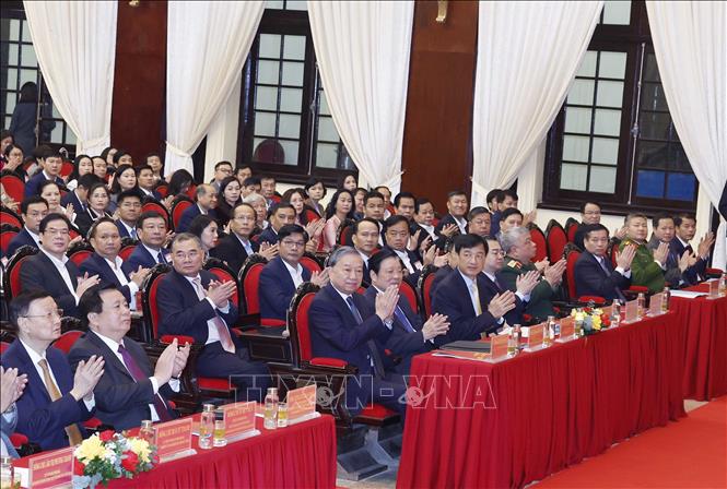 Tổng Bí thư Tô Lâm và các đại biểu tham dự hội nghị. Ảnh: Thống Nhất – TTXVN