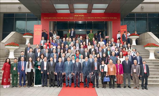 Đại biểu tham dự hội nghị chụp ảnh chung. Ảnh: Phương Hoa - TTXVN