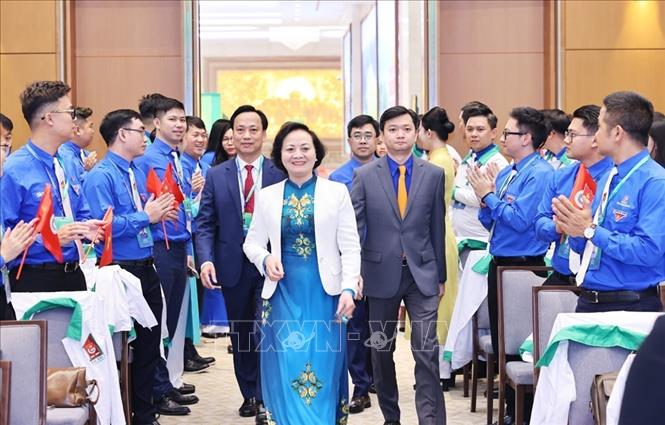 Ủy viên Ban Chấp hành Trung ương Đảng, Phó Thủ tướng Chính phủ Phạm Thị Thanh Trà dự Đại hội. Ảnh: Minh Đức – TTXVN