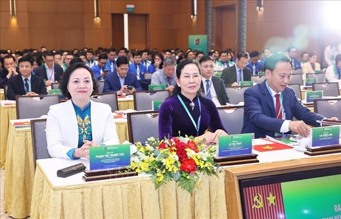 Ủy viên Ban Chấp hành Trung ương Đảng, Phó Thủ tướng Chính phủ Phạm Thị Thanh Trà dự Đại hội. Ảnh: Minh Đức – TTXVN