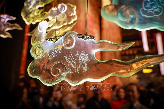 An art piece at the exhibition. VNA Photo: Khánh Hoà