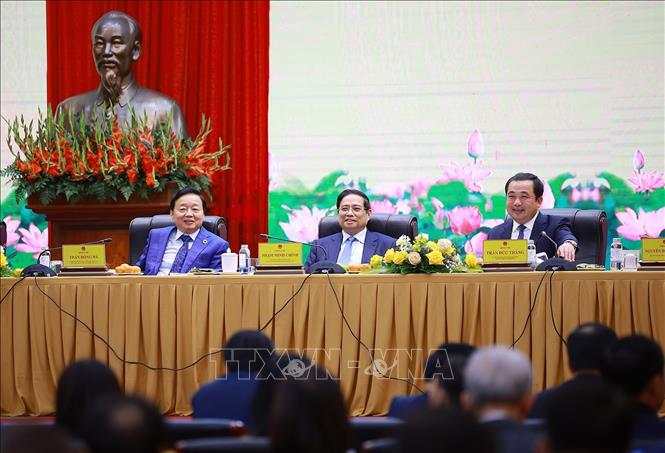 Thủ tướng Phạm Minh Chính dự Hội nghị triển khai nhiệm vụ năm 2026 của ngành Nông nghiệp và Môi trường. Ảnh: Dương Giang-TTXVN
