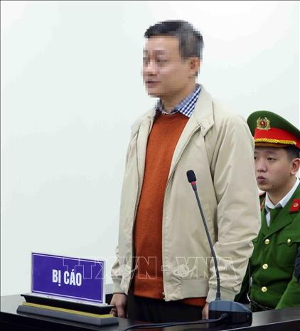 Bị cáo Phạm Quang Thiện nhận mức án 5 năm 6 tháng tù về tội “Làm, tàng trữ, phát tán, tuyên truyền thông tin, tài liệu nhằm chống Nhà nước Cộng hòa xã hội chủ nghĩa Việt Nam” theo quy tại Điều 117 - Bộ luật Hình sự. Ảnh: Phạm Kiên - TTXVN
