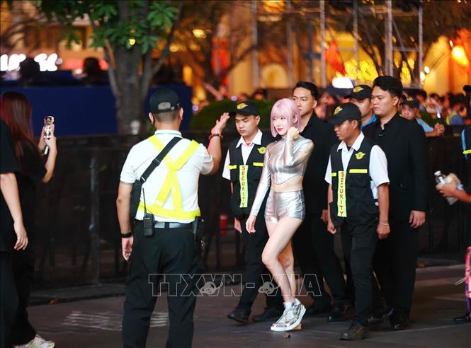 Ca sỹ, DJ Soda đến từ Hàn Quốc là một trong nghệ sỹ những được khán giả Việt yêu mến. Ảnh: Thu Hương - TTXVN