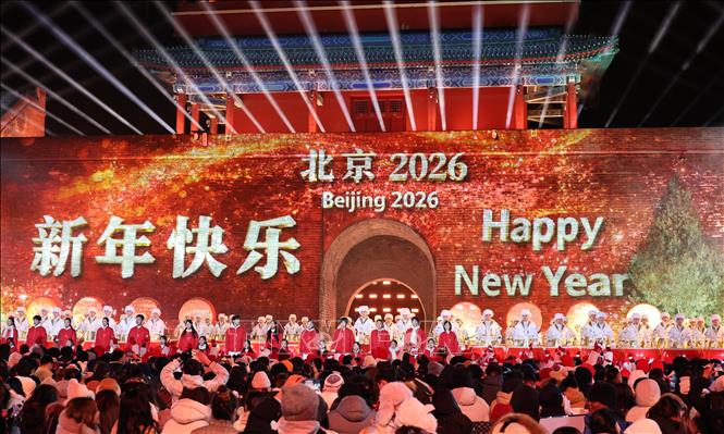 Thành phố Bắc Kinh hân hoan đón chào năm mới 
Ảnh: Hải Yến (Phóng viên TTXVN tại Trung Quốc)
