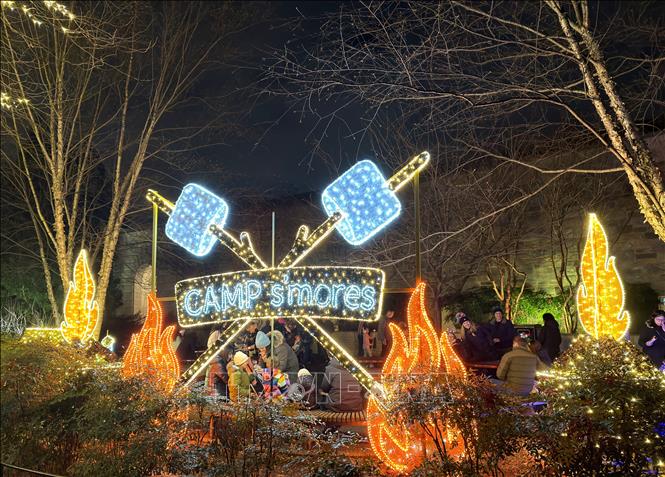 ZooLights Washington DC là sự hòa quyện giữa ánh sáng, thiên nhiên và tinh thần lễ hội. Ảnh: Ngọc Quang - PV TTXVN tại Mỹ