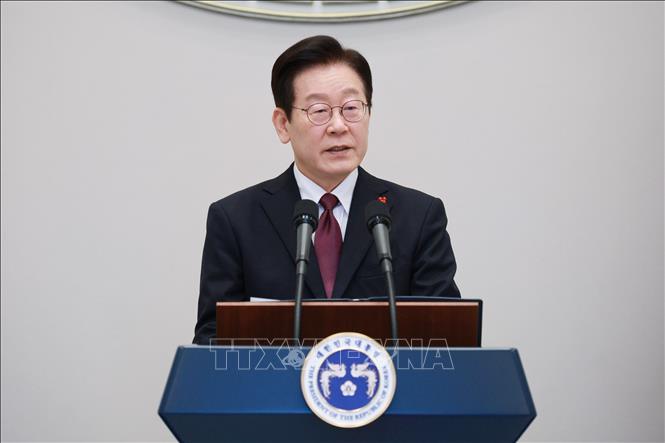 Tổng thống Hàn Quốc Lee Jae Myung. Ảnh: Yonhap/TTXVN
