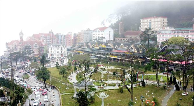 Một góc Tam Đảo nhìn từ trên không. Ảnh: Hoàng Hùng – TTXVN 