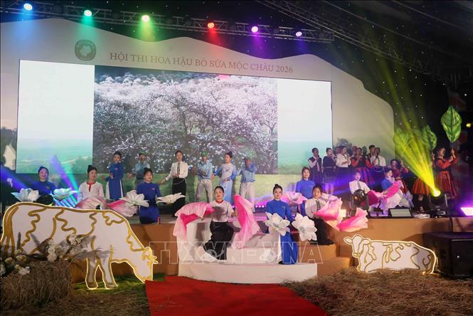 Chương trình nghệ thuật “Thảo Nguyên ngày mới”. Ảnh: Quang Quyết - TTXVN