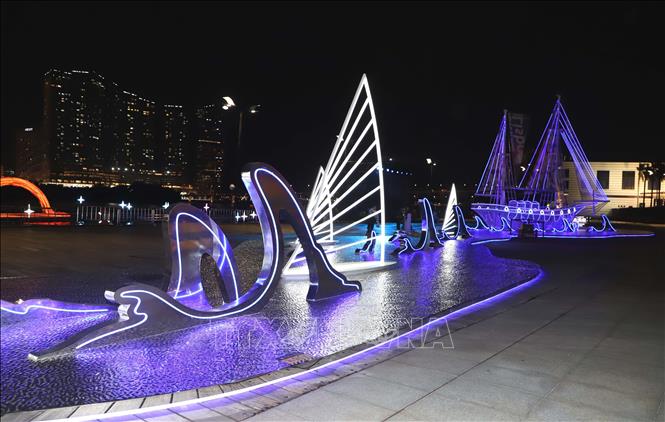 Một tổ hợp ấn tượng tại lễ hội. Ảnh: Xuân Vịnh - Phóng viên TTXVN từ Macau