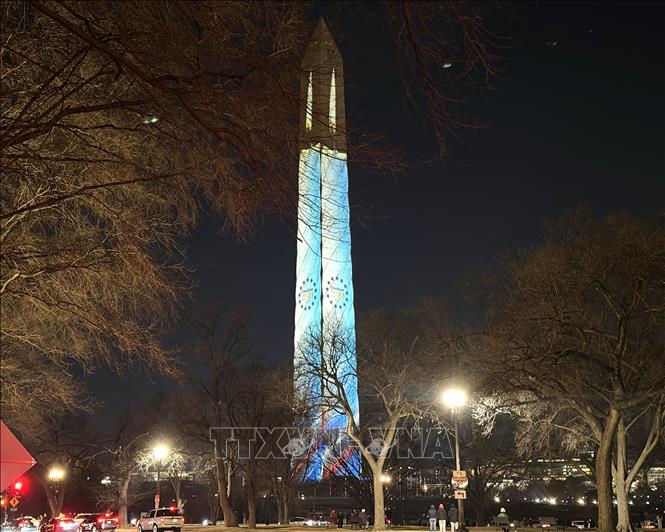 Chương trình tái hiện hành trình lịch sử của nước Mỹ từ thời kỳ khám phá, mở rộng lãnh thổ, giành độc lập cho tới tầm nhìn hướng tới tương lai. Ảnh: Ngọc Quang – PV TTXVN tại Mỹ