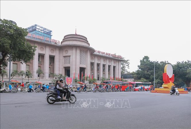 Tết Dương lịch năm nay, thời tiết rét đậm khiến nhiều tuyến phố thưa vắng. Ảnh: Phan Phương – TTXVN