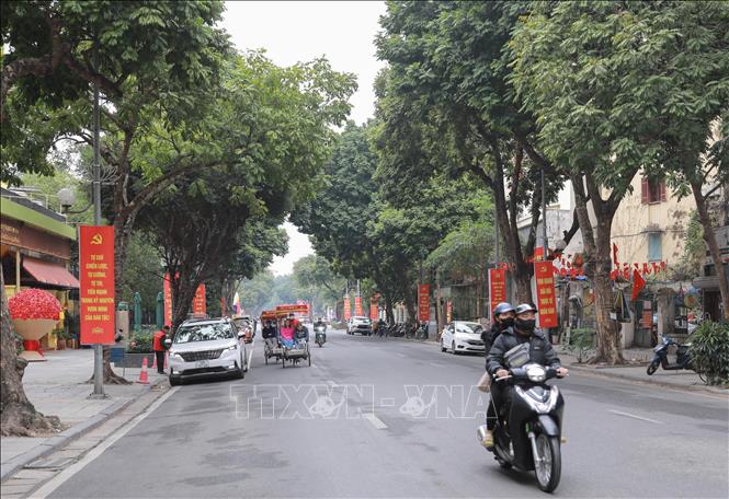 Tuyến phố Ngô Quyền không khí yên bình trong những ngày đầu năm. Ảnh: Phan Phương – TTXVN