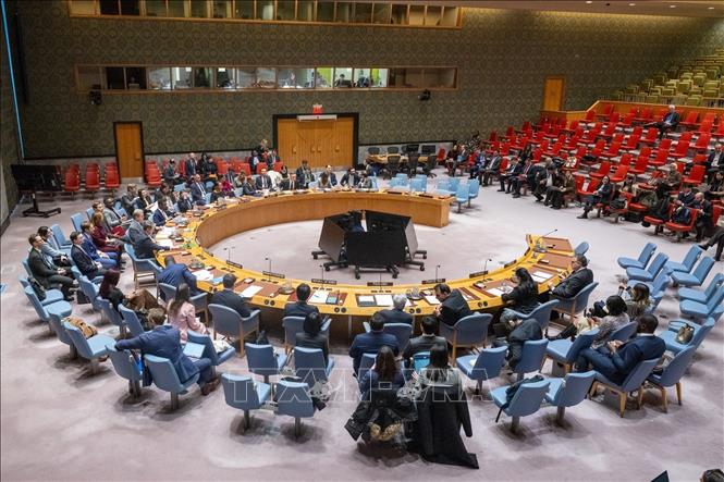 Toàn cảnh một phiên họp khẩn của Hội đồng Bảo an LHQ về Venezuela tại New York, Mỹ, ngày 23/12/2025. Ảnh: THX/TTXVN