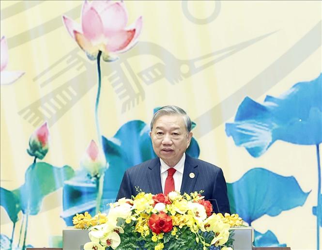 Tổng Bí thư Tô Lâm phát biểu. Ảnh: Thống Nhất – TTXVN