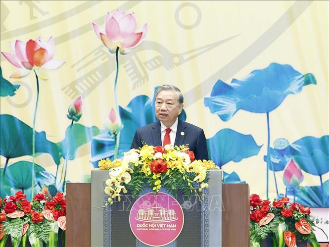 Tổng Bí thư Tô Lâm phát biểu. Ảnh: Thống Nhất – TTXVN